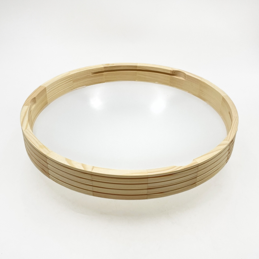 Lampa sufitowa NATURAL MODERN SLIM 2xE27/15W/230V śr. 37,5 cm sosna