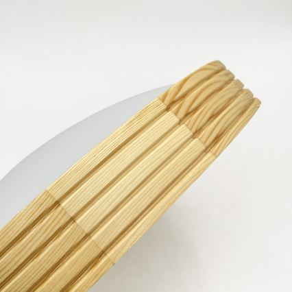 Lampa sufitowa NATURAL MODERN SLIM 2xE27/15W/230V śr. 37,5 cm sosna