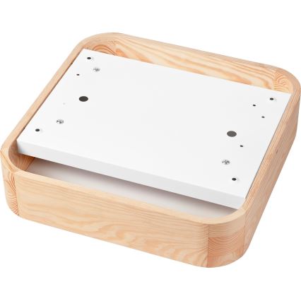 Lampa sufitowa NATURAL SQUARE 2xE27/15W/230V 35x35 cm sosna