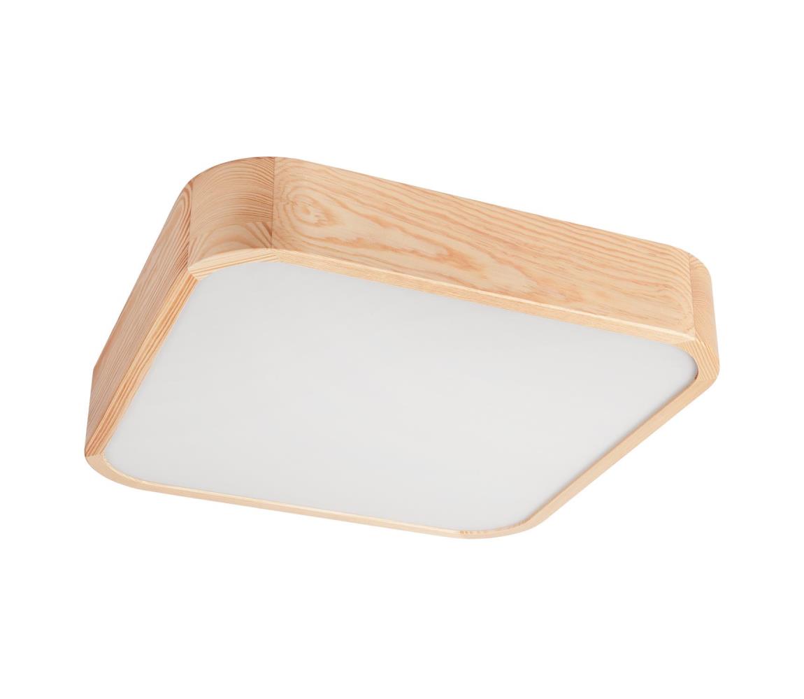 Lampa sufitowa NATURAL SQUARE 4xE27/15W/230V 45x45 cm sosna