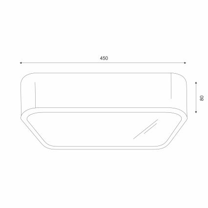 Lampa sufitowa NATURAL SQUARE 4xE27/15W/230V 45x45 cm sosna