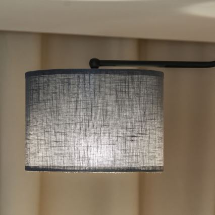 Lampa sufitowa natynkowa ALBA 3xE27/15W/230V, szara