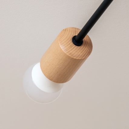 Lampa sufitowa natynkowa CAMBRIDGE 4xE27/15W/230V sosna