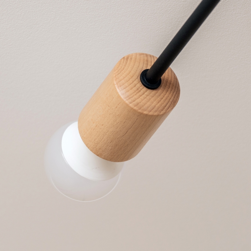 Lampa sufitowa natynkowa CAMBRIDGE 4xE27/15W/230V sosna
