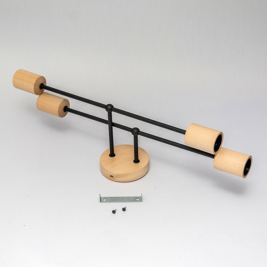 Lampa sufitowa natynkowa CAMBRIDGE 4xE27/15W/230V sosna