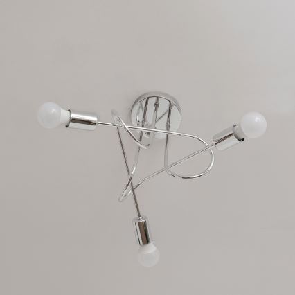 Lampa sufitowa natynkowa OXFORD 3xE27/15W/230V, błyszczący chrom