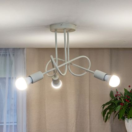 Lampa sufitowa natynkowa OXFORD 3xE27/15W/230V kremowa