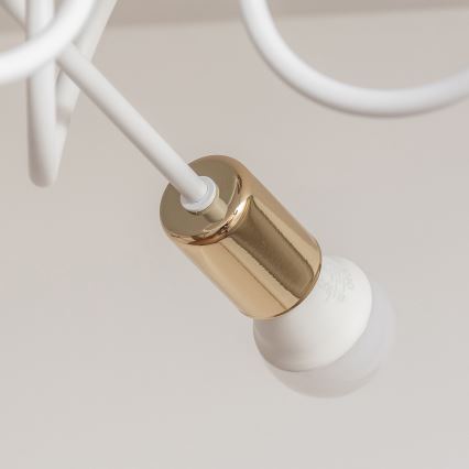 Lampa sufitowa natynkowa OXFORD 3xE27/15W/230V złota/biała