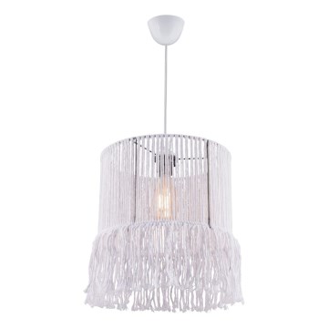 Lampa sufitowa NESS MACRAME 1xE27/40W/230V biała