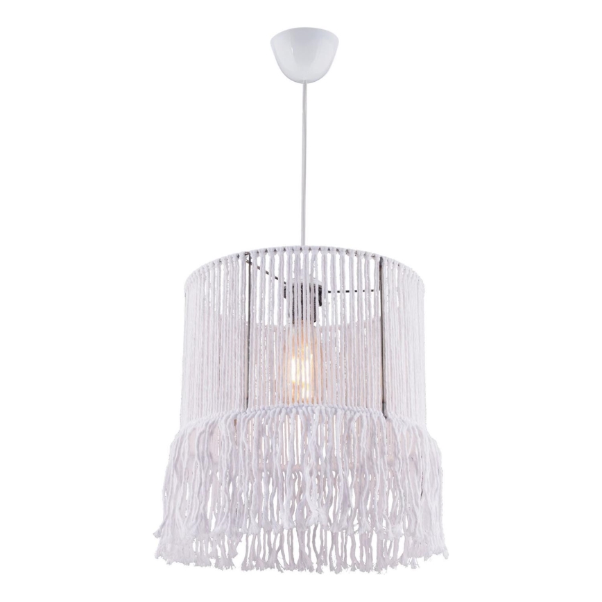Lampa sufitowa NESS MACRAME 1xE27/40W/230V biała