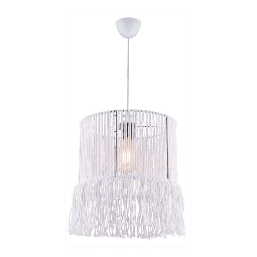 Lampa sufitowa NESS MACRAME 1xE27/40W/230V biała