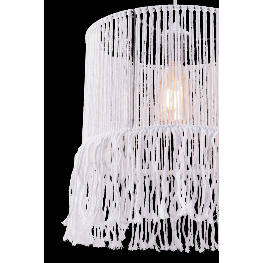 Lampa sufitowa NESS MACRAME 1xE27/40W/230V biała