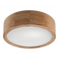 Lampa sufitowa OAK 1xE27/60W/230V dąb ø 27,5 cm - FSC certyfikowano