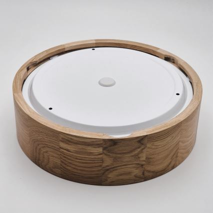 Plafon łazienkowy OAK 2xE27/15W/230V IP54 dąb ø 27 cm
