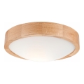 Lampa sufitowa OAK SLIM 1xE27/60W/230V dąb ø 27 cm