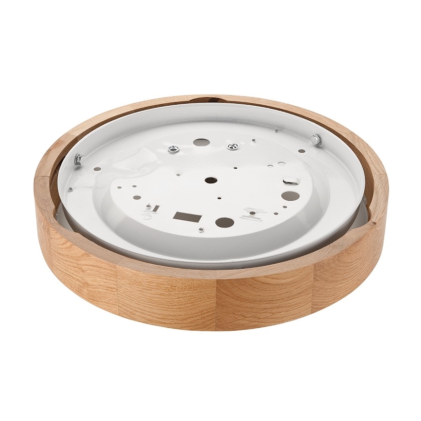 Lampa sufitowa OAK SLIM 1xE27/60W/230V dąb ø 27 cm