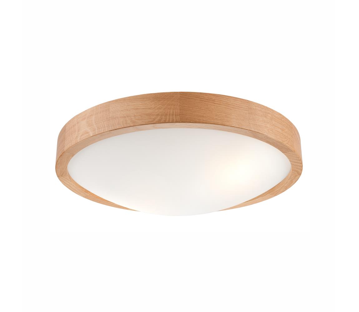 Lampa sufitowa OAK SLIM 2xE27/60W/230V dąb ø 37 cm - certyfikat FSC