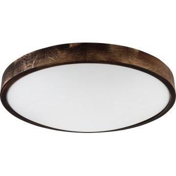 Lampa sufitowa OAK SLIM 3xE27/15W/230V śr. 47 cm dąb/ciemny brąz