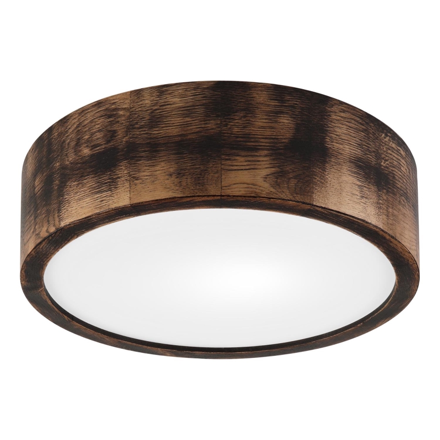 Lampa sufitowa OAK SMOKY 1xE27/15W/230V Ø 27,5 cm dąb/ciemny brąz
