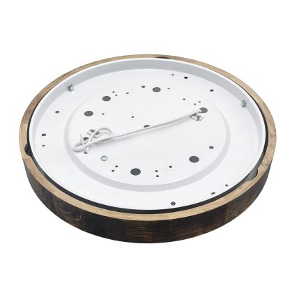 Lampa sufitowa OAK SMOKY SLIM 2xE27/15W/230V śr. 37 cm dąb/ciemny brąz