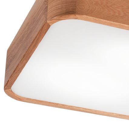 Lampa sufitowa OAK SQUARE 2xE27/15W/230V 35x35 cm dąb