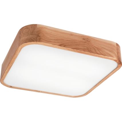 Lampa sufitowa OAK SQUARE 4xE27/15W/230V 45x45 cm dąb