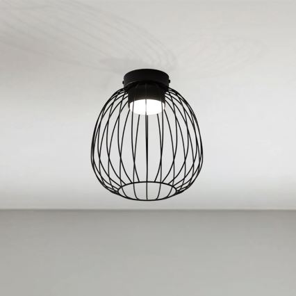 Lampa sufitowa OVELLA 1xGX53/10W/230V śr. 25 cm czarna