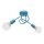 Lampa sufitowa OXFORD 2xE27/15W/230V niebieski