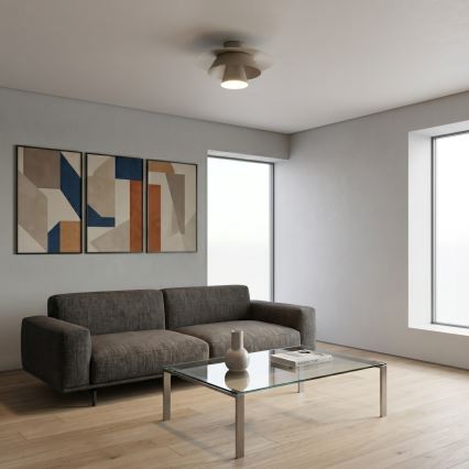 Lampa sufitowa PLATO 1xE27/15W/230V śr. 32 cm beżowa