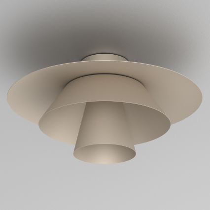 Lampa sufitowa PLATO 1xE27/15W/230V śr. 32 cm beżowa