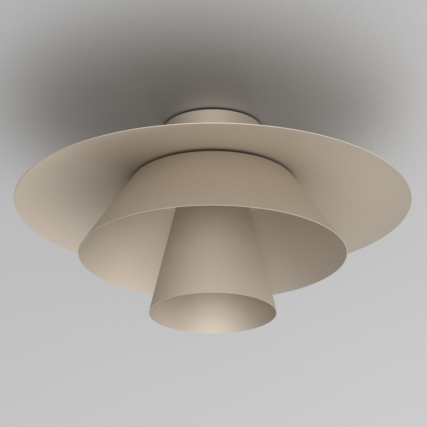 Lampa sufitowa PLATO 1xE27/15W/230V śr. 32 cm beżowa