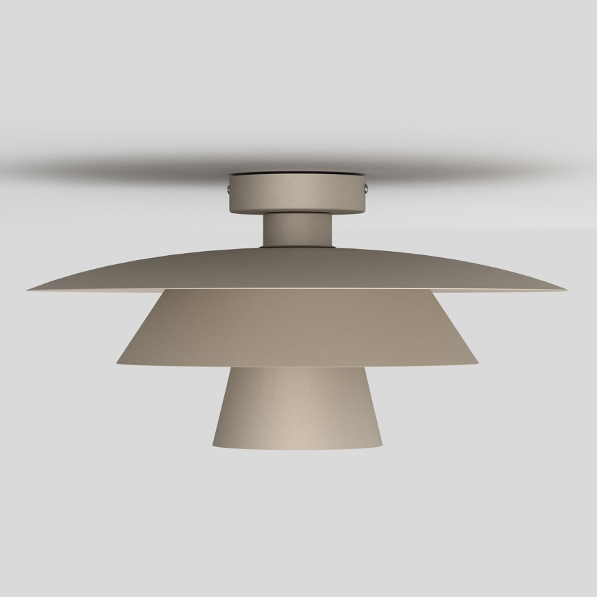 Lampa sufitowa PLATO 1xE27/15W/230V śr. 32 cm beżowa