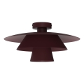 Lampa sufitowa PLATO 1xE27/15W/230V śr. 32 cm bordowa