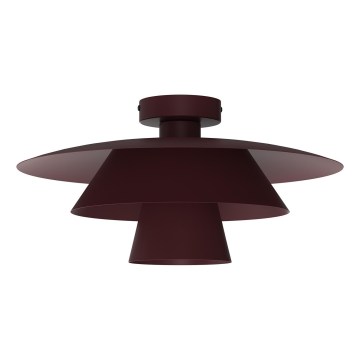 Lampa sufitowa PLATO 1xE27/15W/230V śr. 32 cm bordowa
