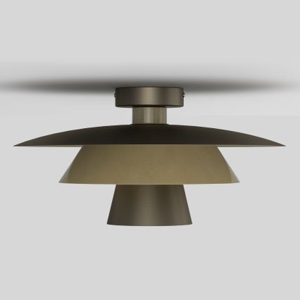 Lampa sufitowa PLATO 1xE27/15W/230V śr. 32 cm brązowa