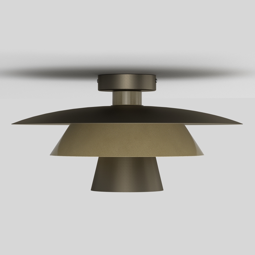 Lampa sufitowa PLATO 1xE27/15W/230V śr. 32 cm brązowa
