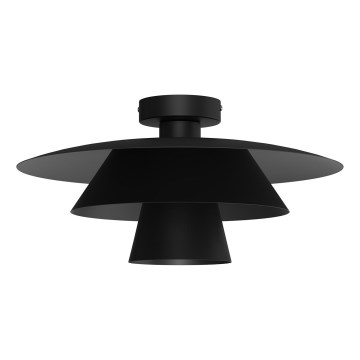 Lampa sufitowa PLATO 1xE27/15W/230V śr. 32 cm czarna