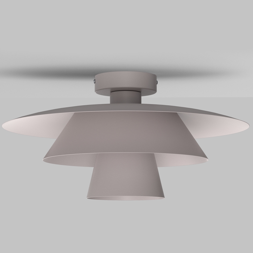 Lampa sufitowa PLATO 1xE27/15W/230V śr. 32 cm kremowa