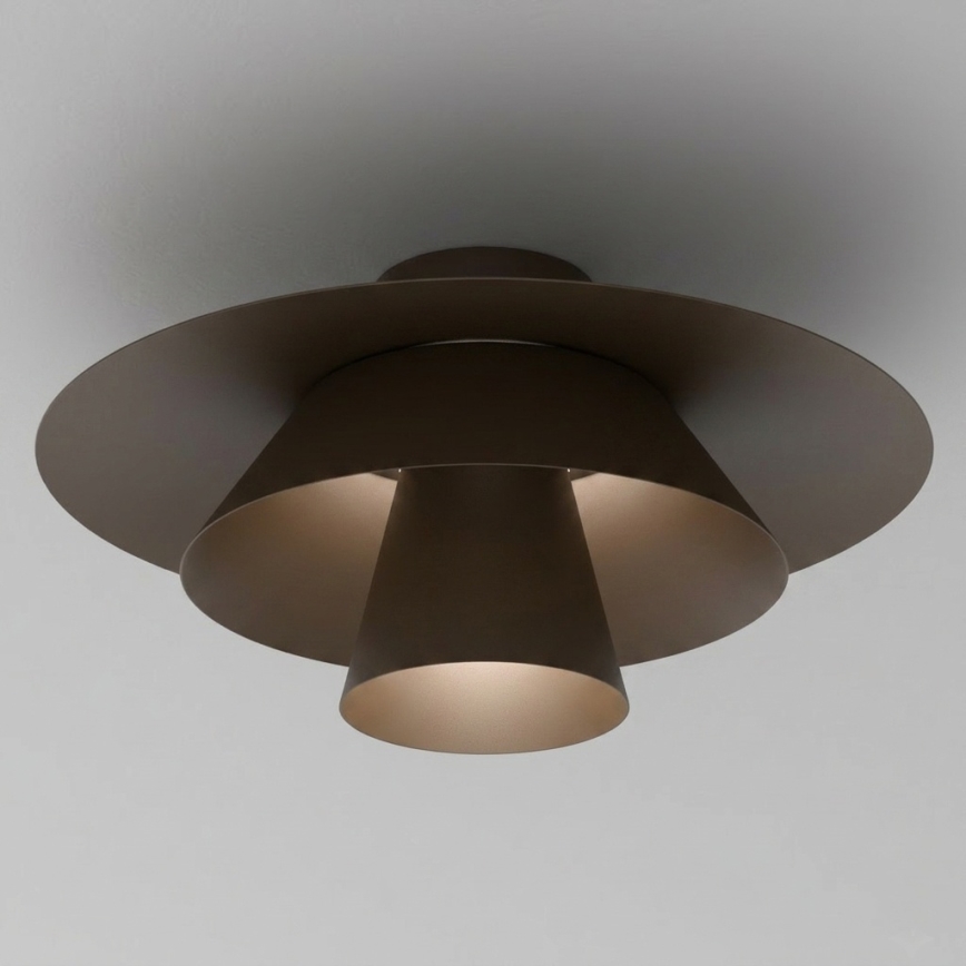 Lampa sufitowa PLATO 1xE27/15W/230V, średnica 32 cm, kolor brązowy