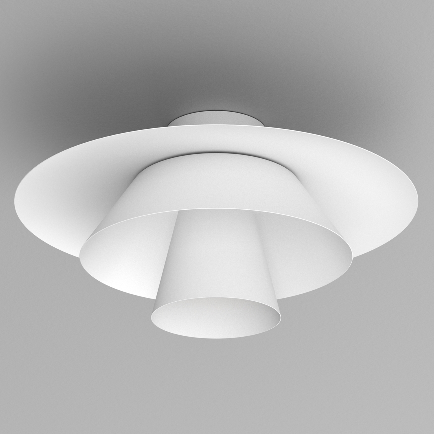 Lampa sufitowa PLATO 1xE27/15W/230V Ø 32 cm biała