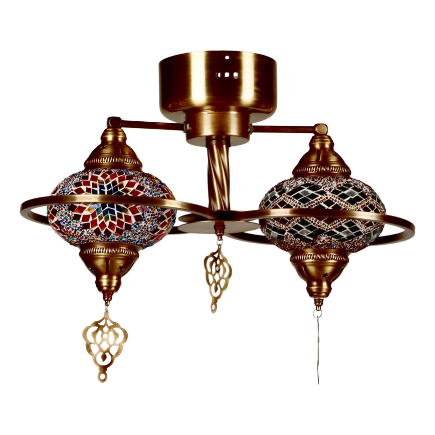 Lampa sufitowa przysufitowa YENI 1xE27/40W/230V brązowa