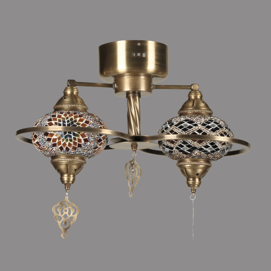 Lampa sufitowa przysufitowa YENI 1xE27/40W/230V brązowa