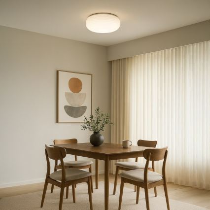 Lampa sufitowa PULSO 3xE27/15W/230V śr. 42 cm biała