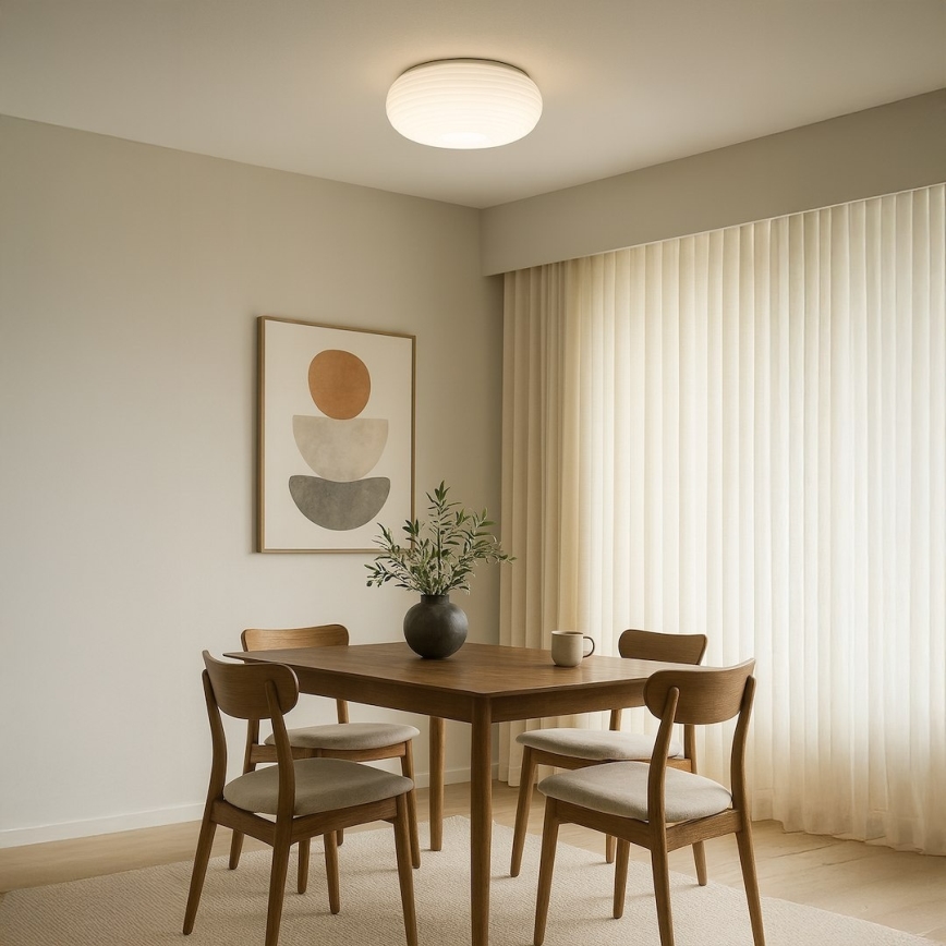 Lampa sufitowa PULSO 3xE27/15W/230V śr. 42 cm biała