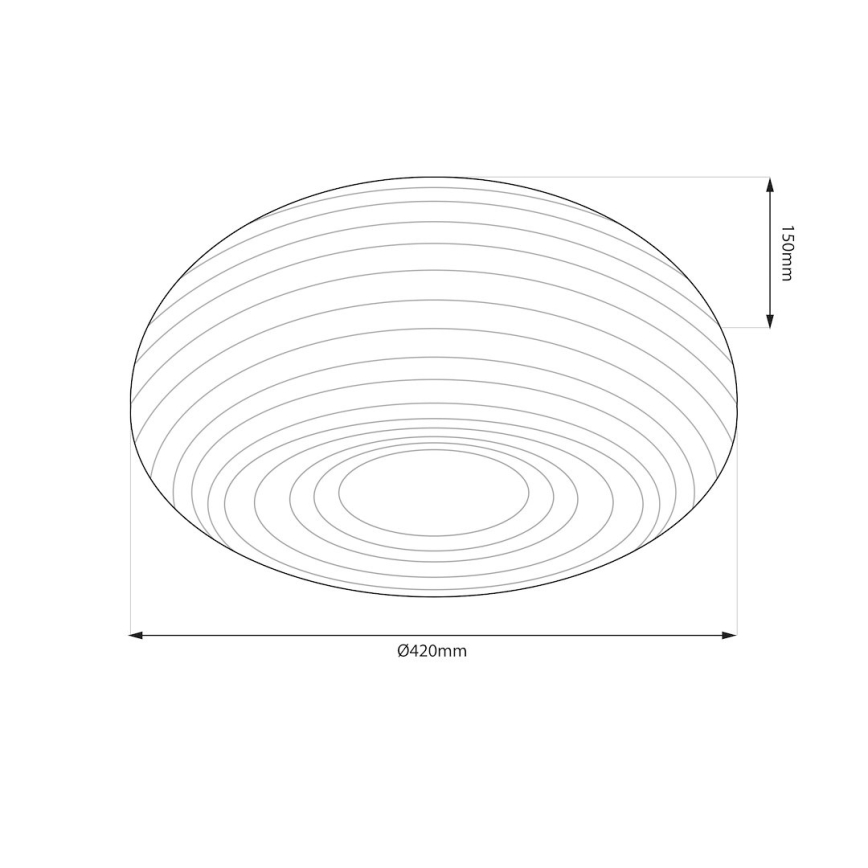 Lampa sufitowa PULSO 3xE27/15W/230V śr. 42 cm biała