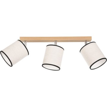Lampa sufitowa punktowa BOHO 3xE27/25W/230V dąb