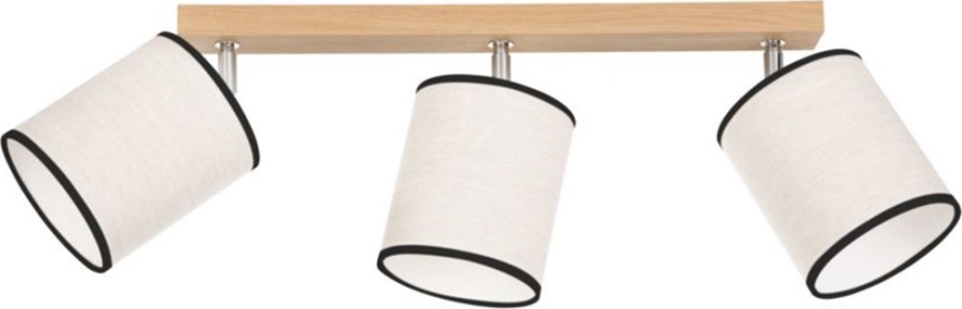 Lampa sufitowa punktowa BOHO 3xE27/25W/230V dąb