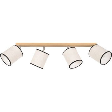 Lampa sufitowa punktowa BOHO 4xE27/25W/230V dąb