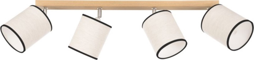 Lampa sufitowa punktowa BOHO 4xE27/25W/230V dąb
