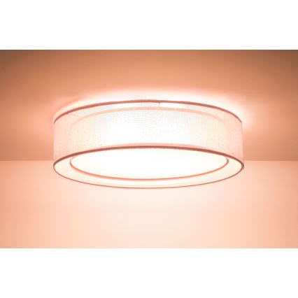 Lampa sufitowa PURO 2x E27/40W/230V, średnica 50 cm, różowa